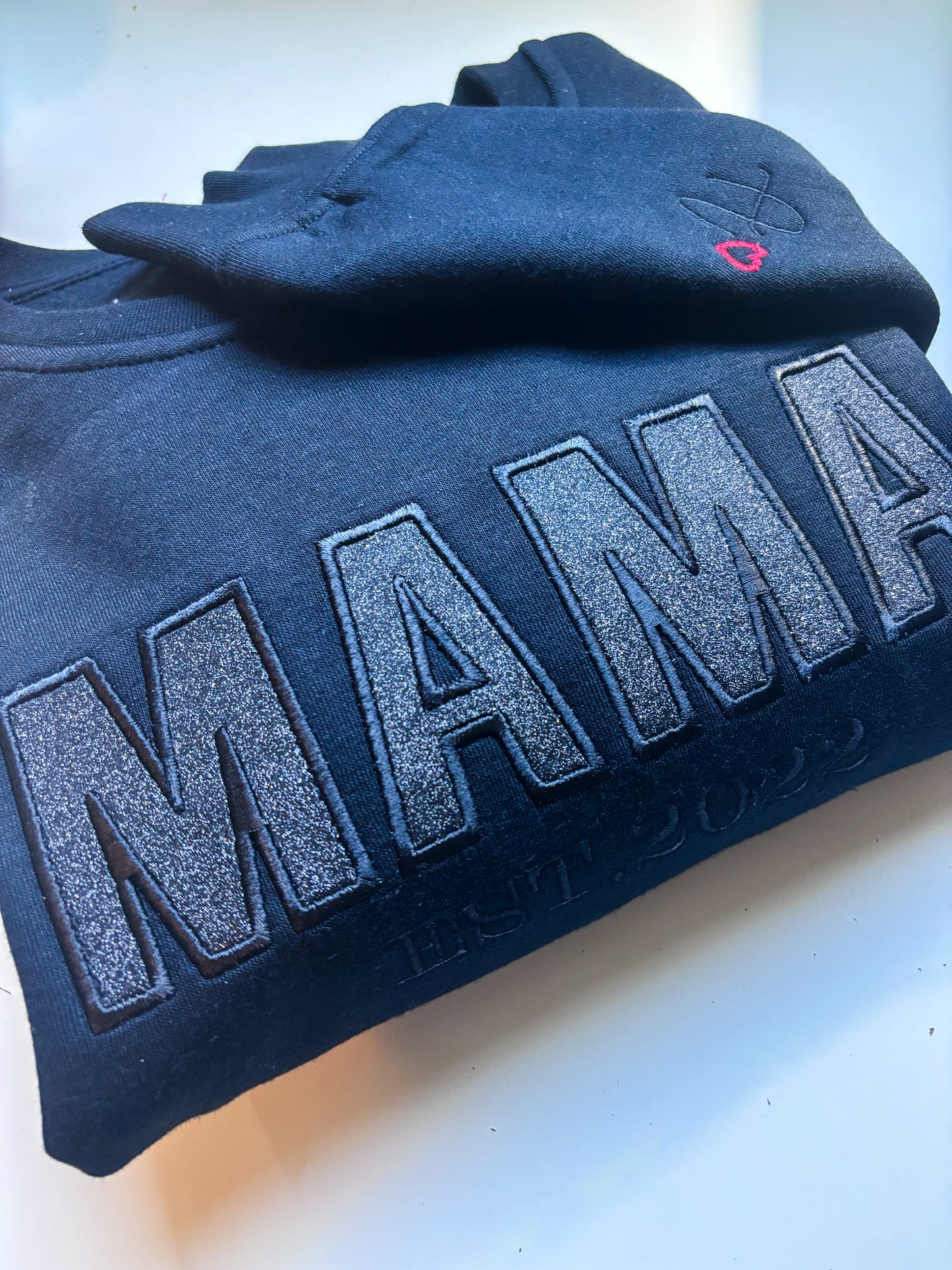 Glitter MAMA and MOM est. date