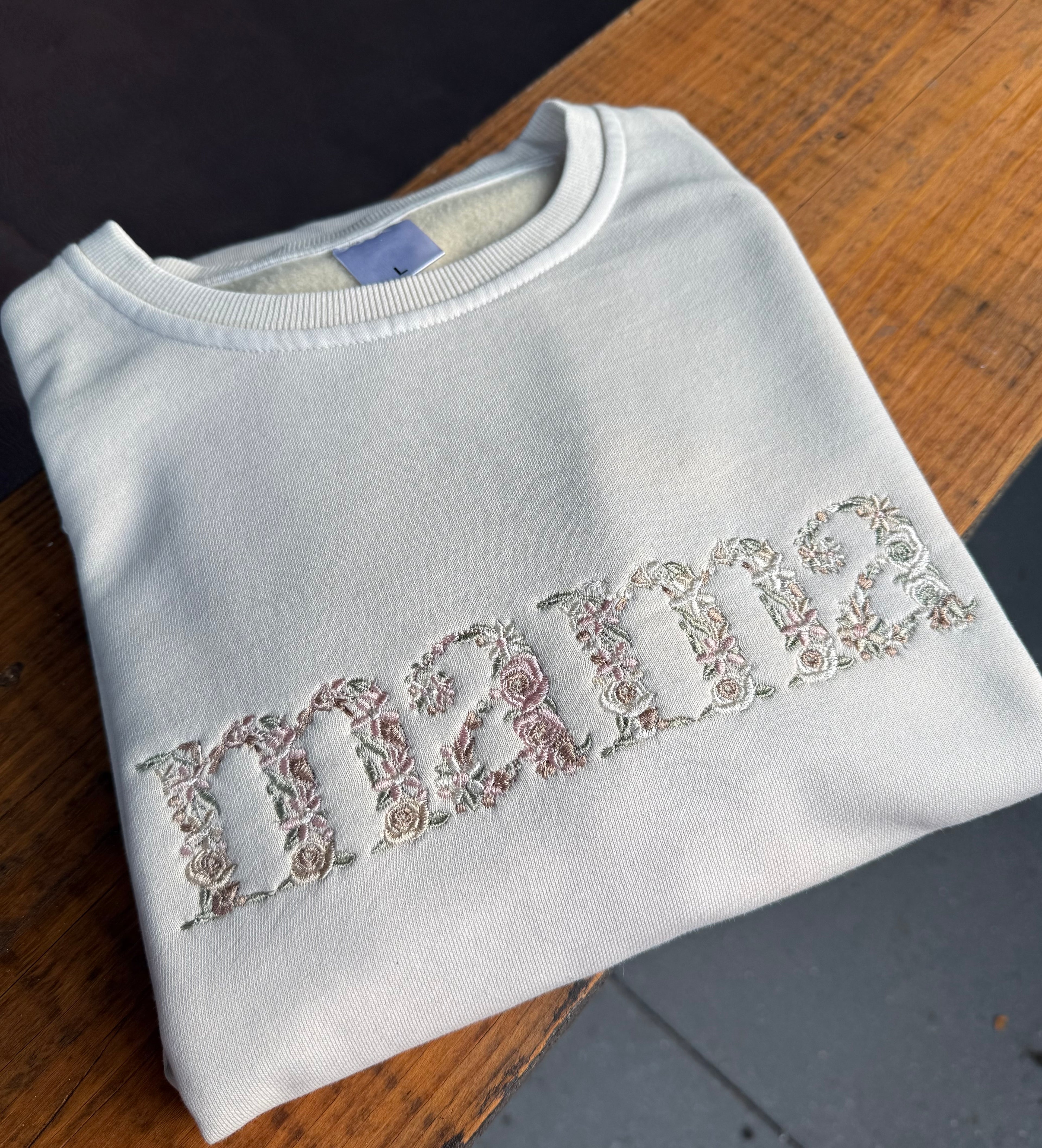 Floral Embroidered Sweatshirt Multicolor