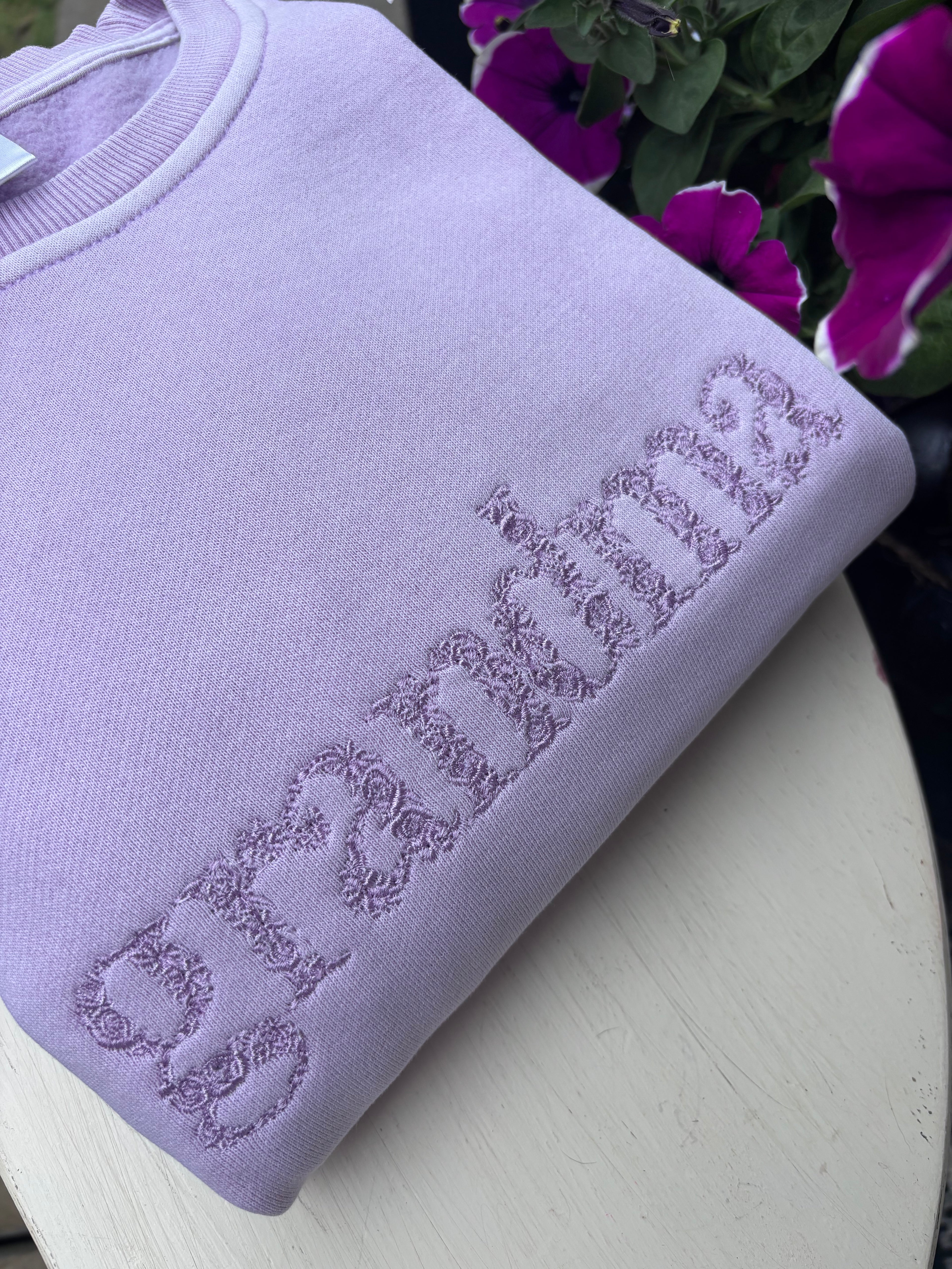 Floral Embroidered Sweatshirt