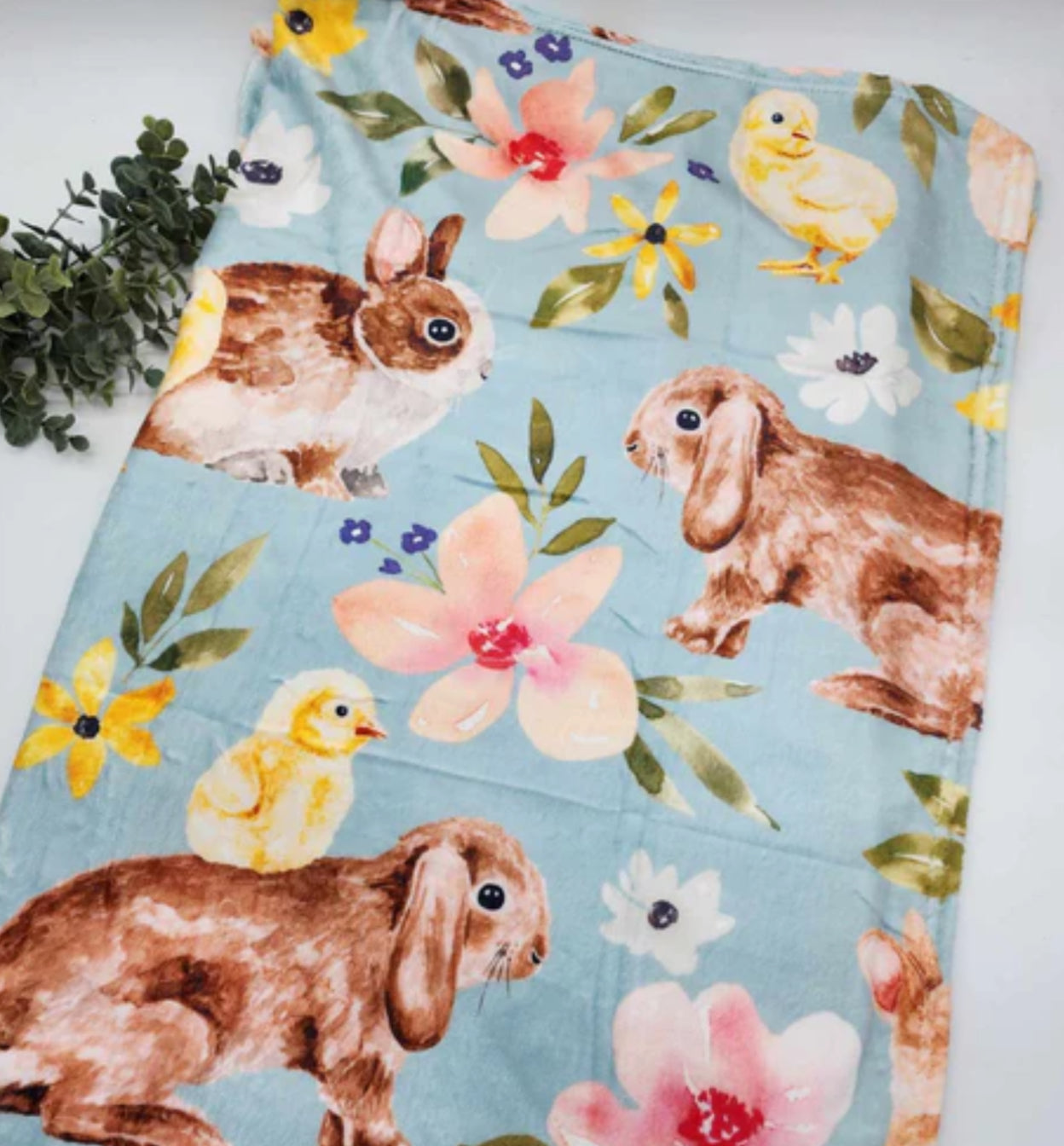 Easter minky blanket