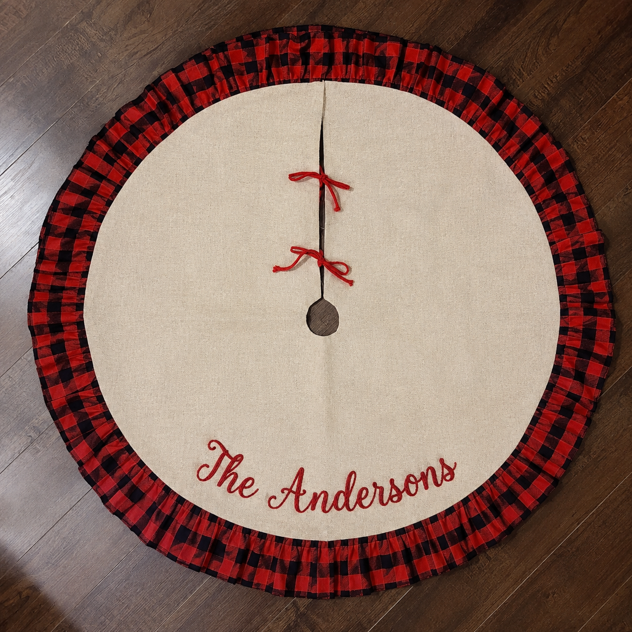 Christmas tree skirt & Advent calendar