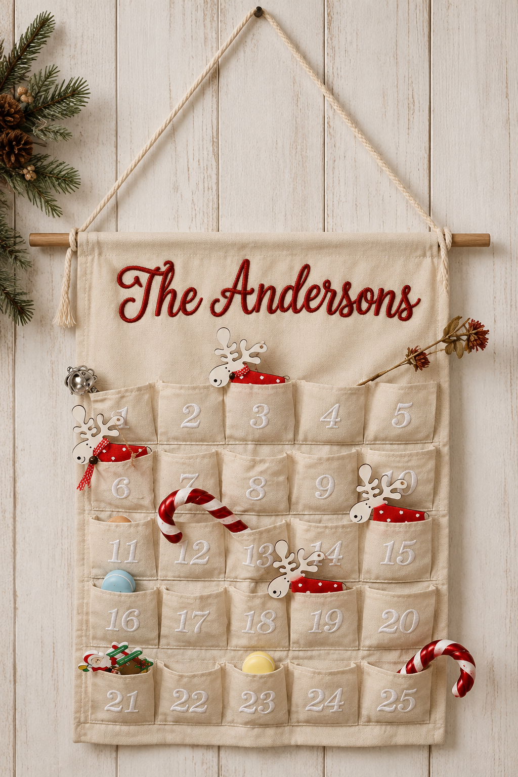 Christmas tree skirt & Advent calendar