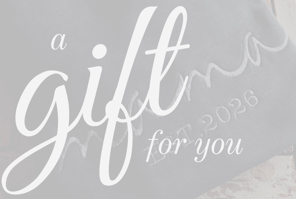 Cursive Sweatshirt Gift Card