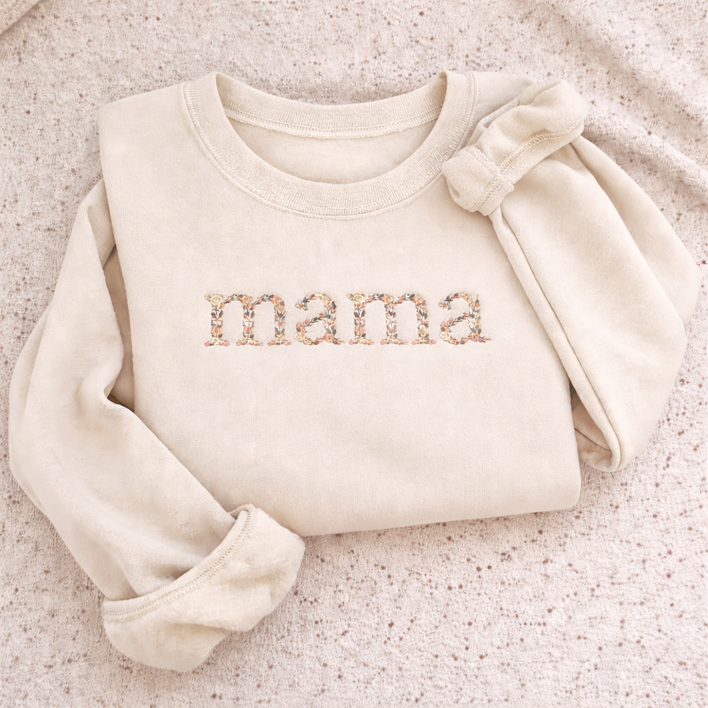 Floral Embroidered Sweatshirt