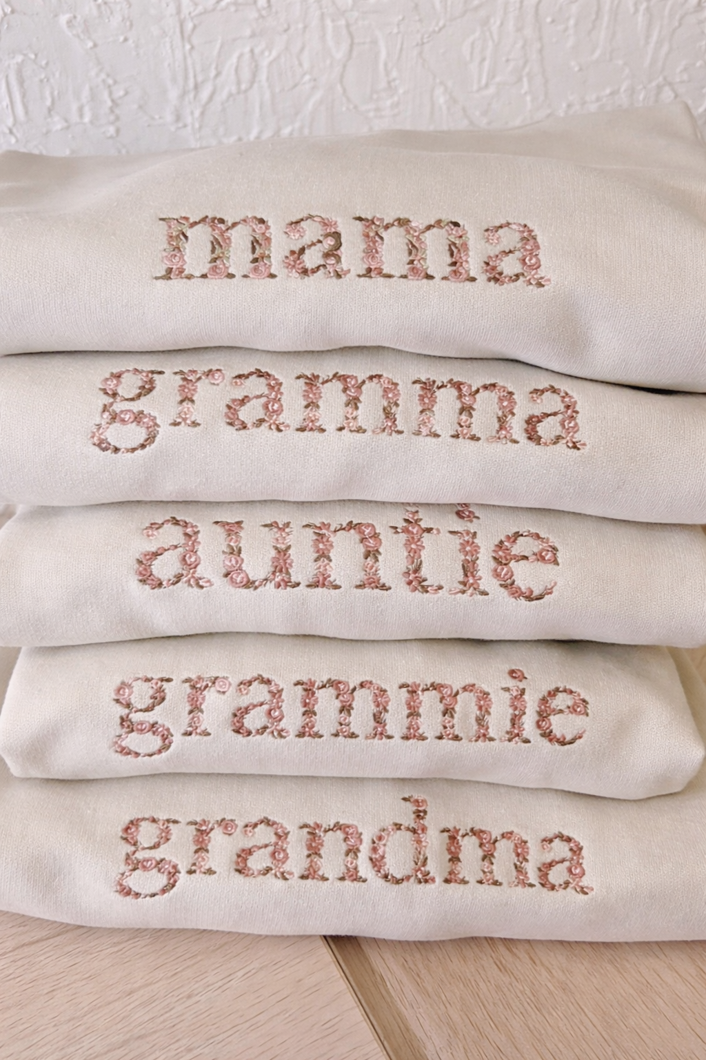 Floral Embroidered Sweatshirt Multicolor