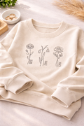 Birth Month Flowers Sweatshirt