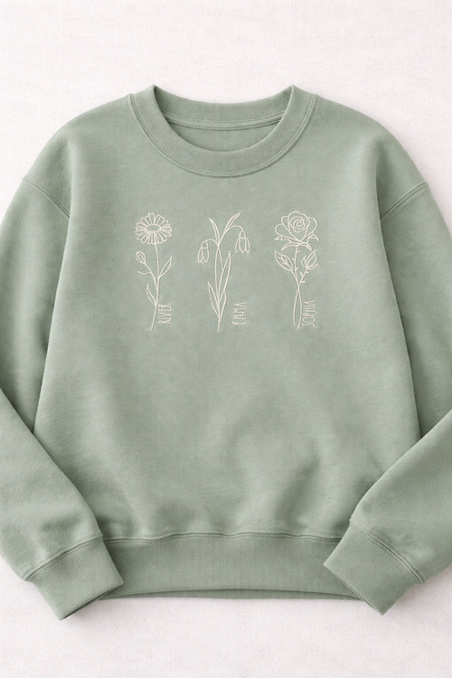 Birth Month Flowers Sweatshirt