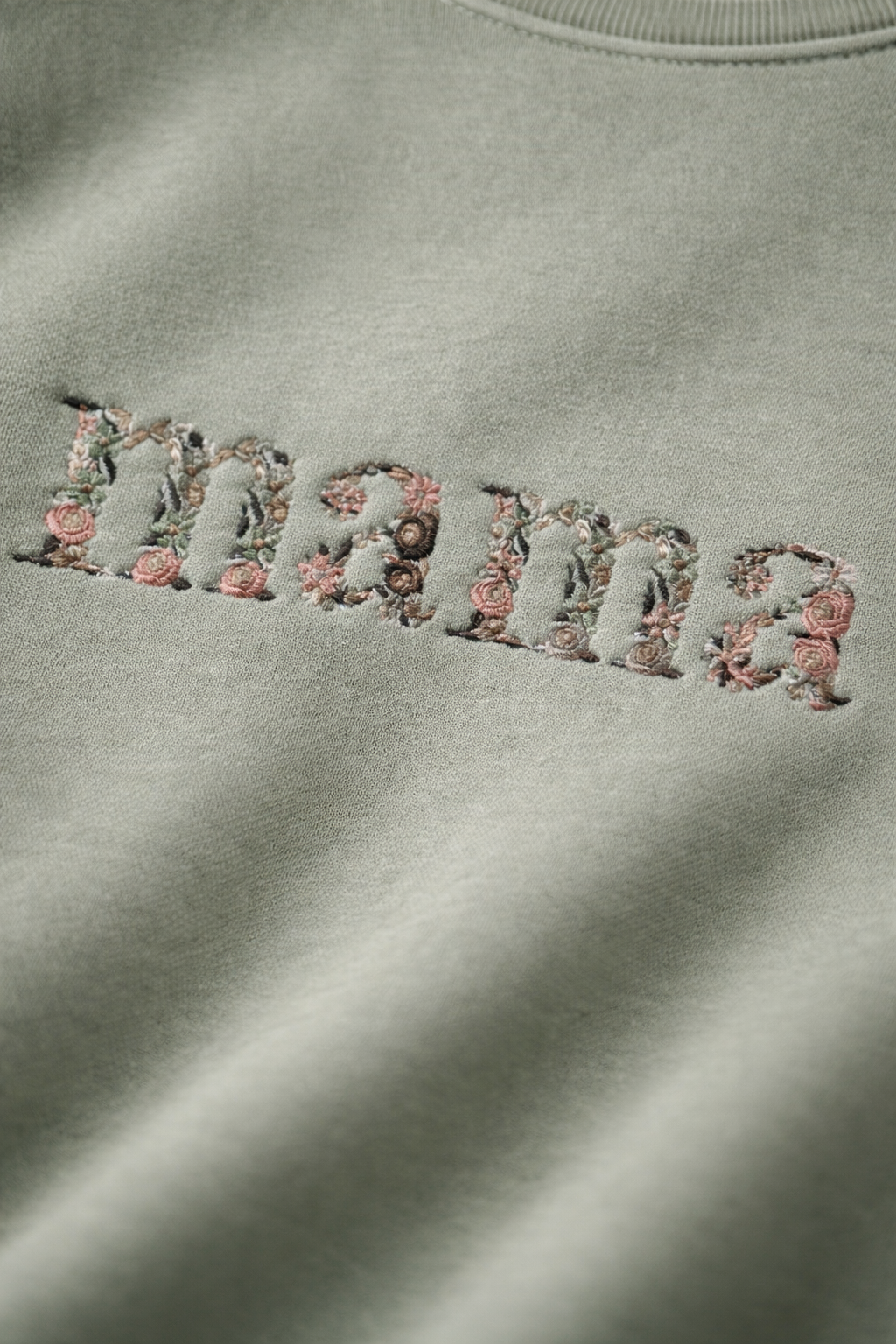 Floral Embroidered Sweatshirt Multicolor