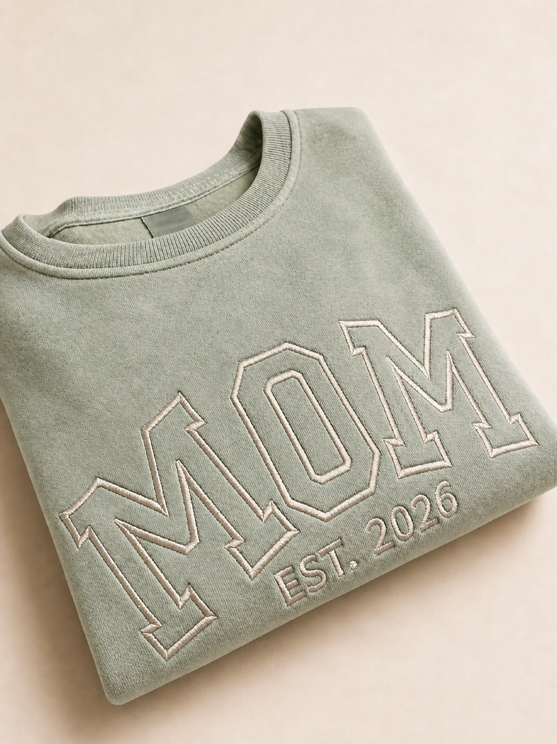 College Script Embroidered Sweatshirt