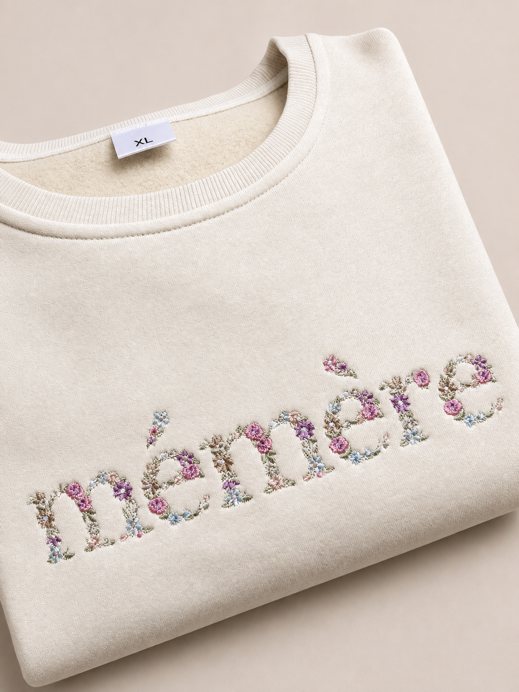 Floral Embroidered Sweatshirt Multicolor
