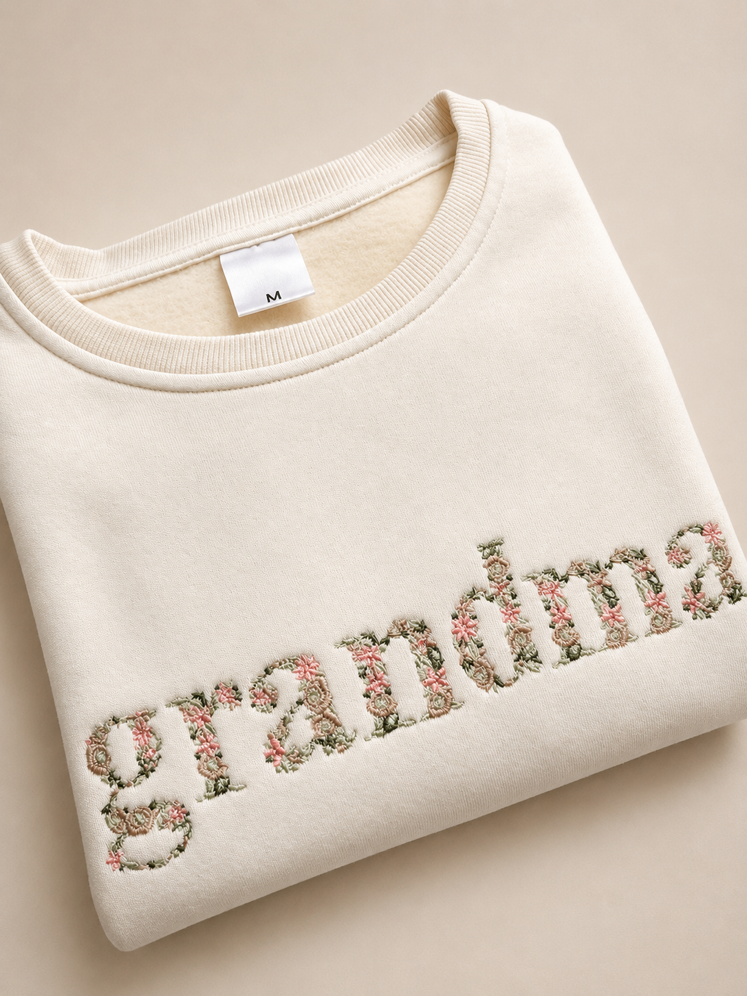 Floral Embroidered Sweatshirt Multicolor