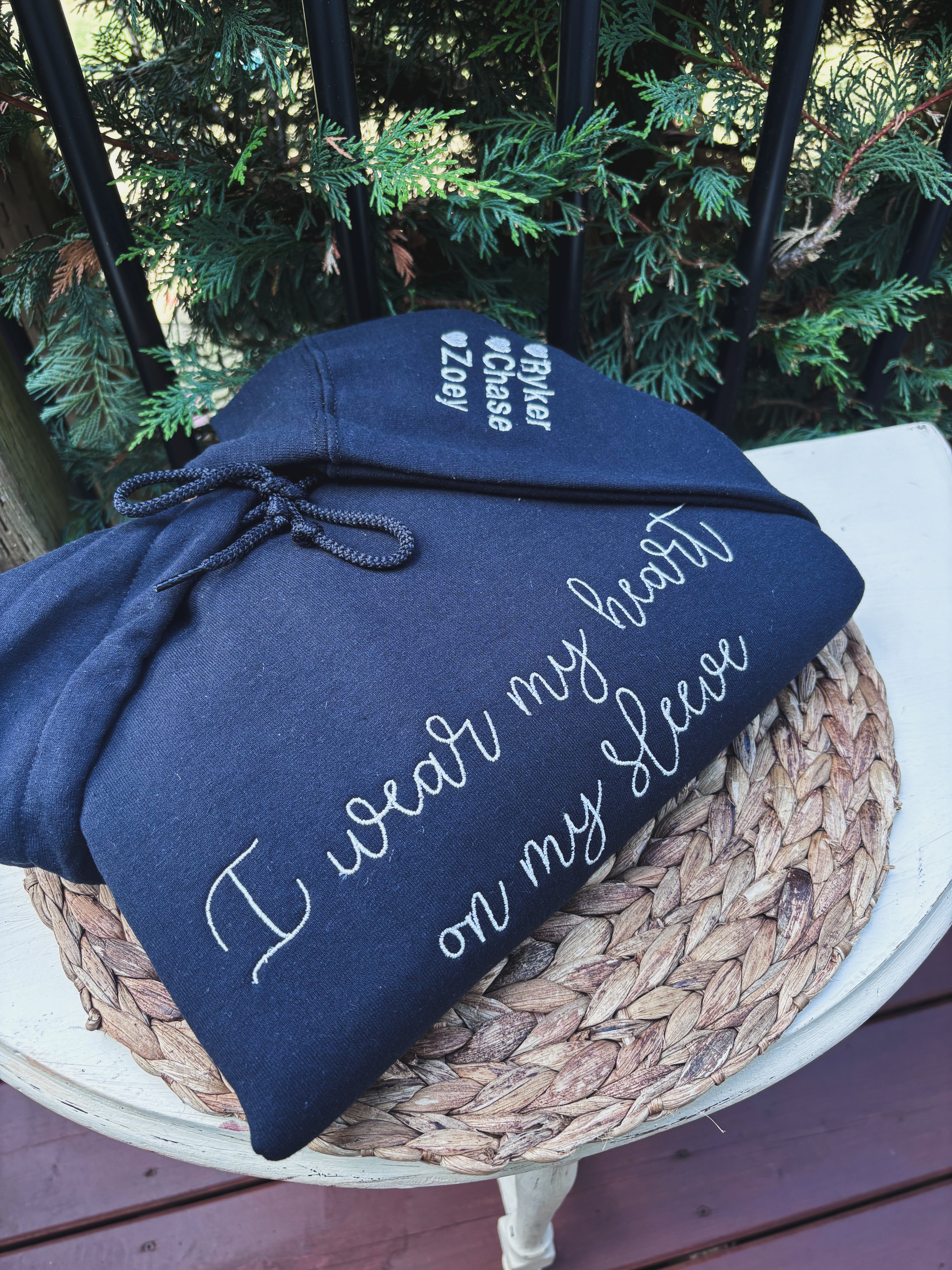 I wear my heart on my sleeve