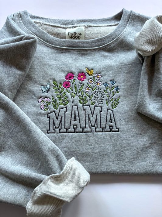 Floral MAMA Pullover